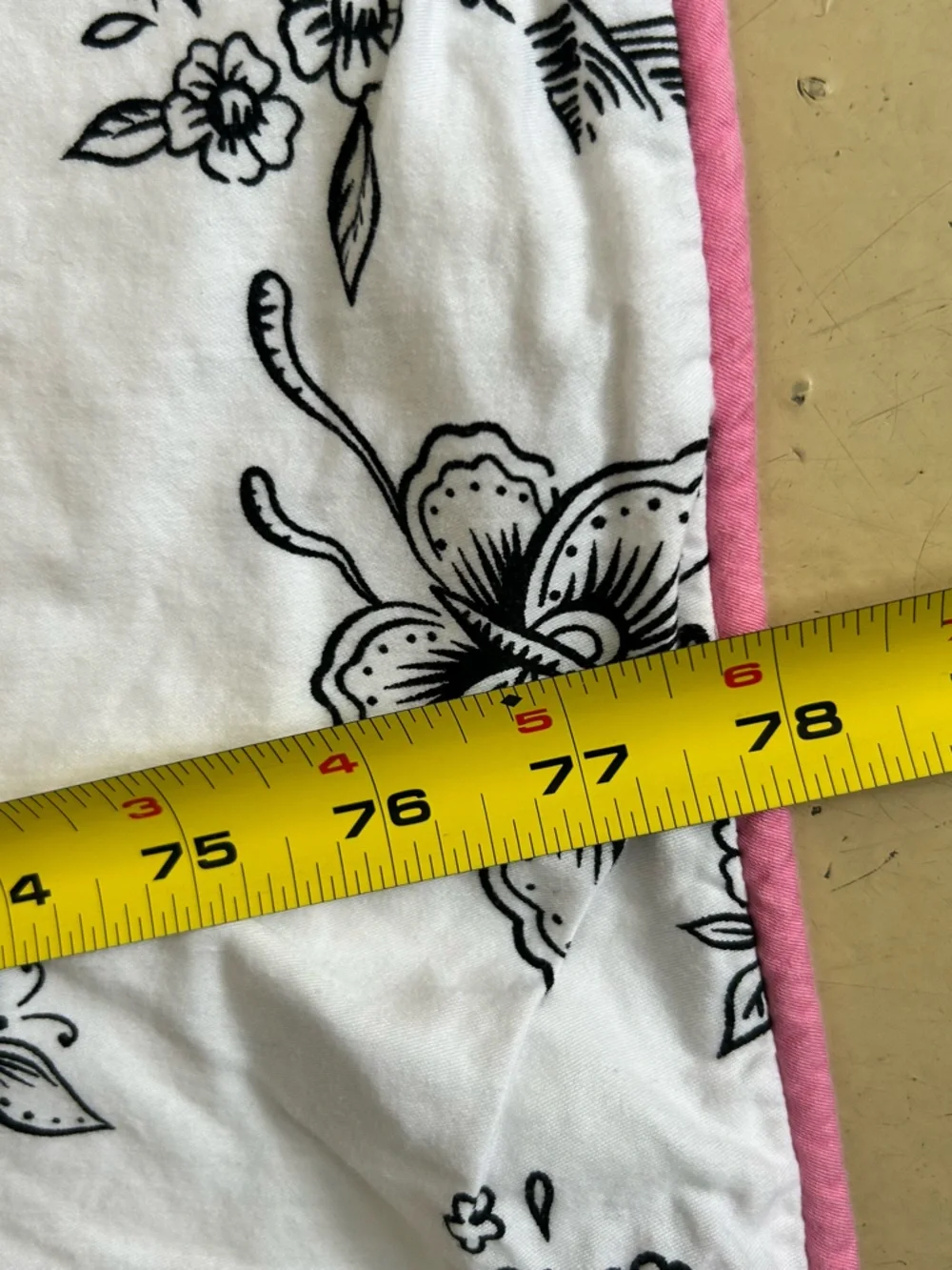 WHISTLE & WINK Chinoiserie Floral Toile Twin Cotton Duvet #0310266